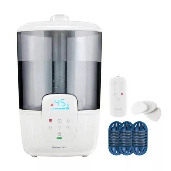 Homedics Warm & Cool Mist Ultrasonic Humidifier with UV-C Technology & Remote - Picture 1 of 12